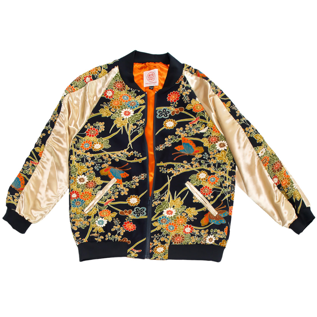 Nami Kimono Jacket - Gold Floral