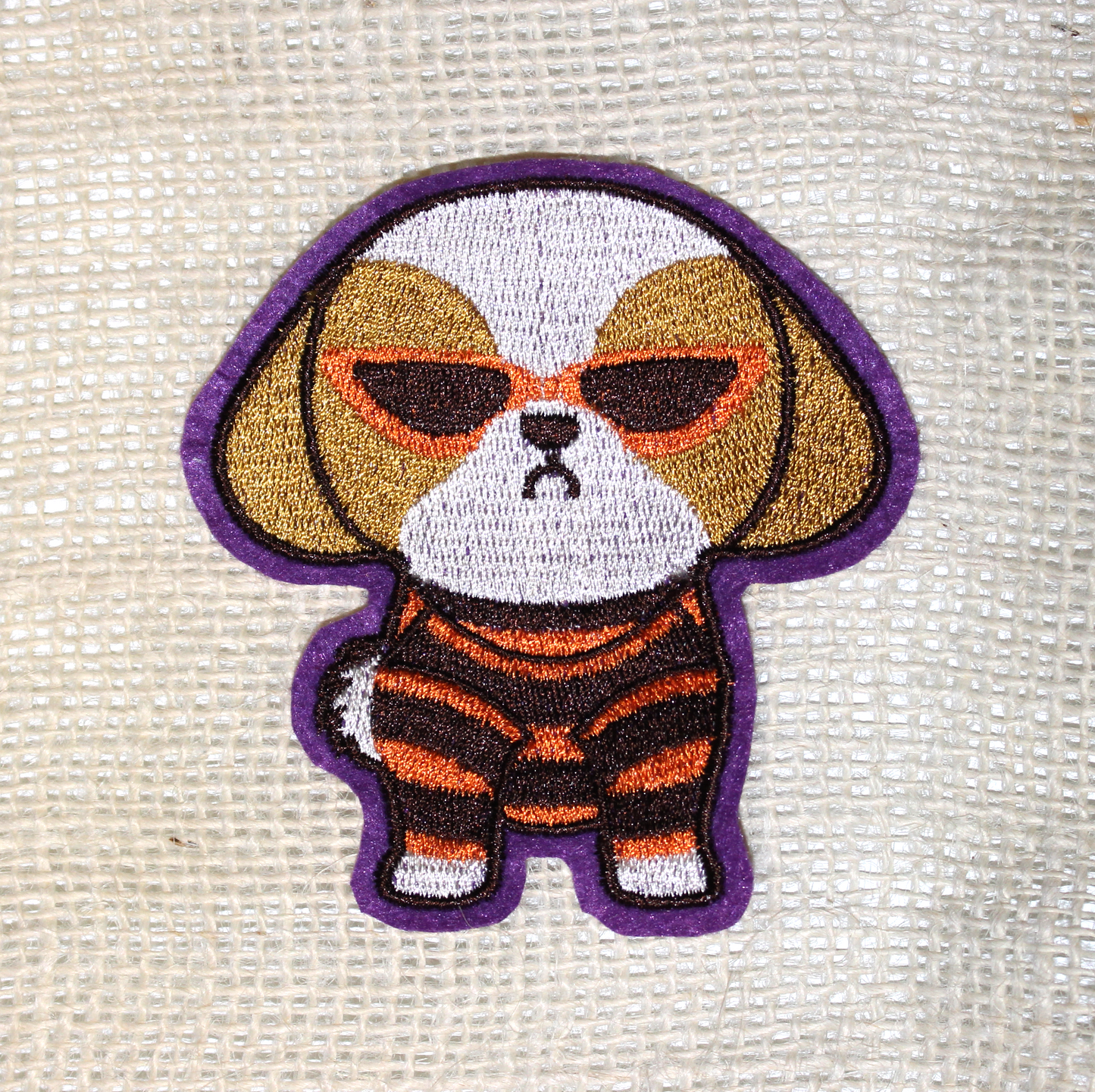 ♡ Halloween Shih Tzu with Sunglasses Patch ♡