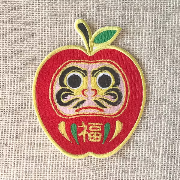 ♡ Daruma Patch - Red Apple - Large ♡