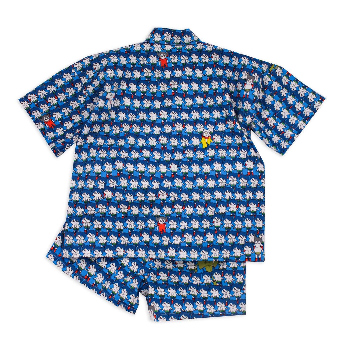 Handmade Japanese Character Print Kid's Kimono Sets