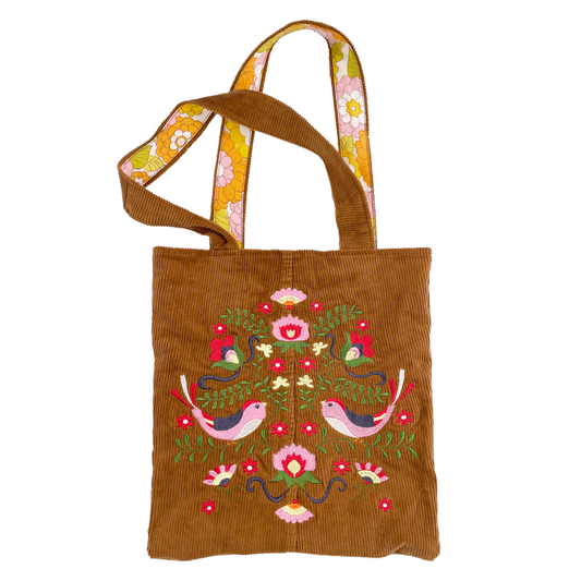 ✿ Remake Corduroy Embroidery Tote Bag ✿