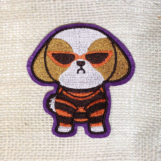 ♡ Halloween Shih Tzu with Sunglasses Patch ♡