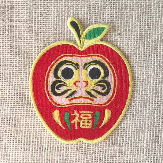 ♡ Daruma Patch - Red Apple - Large ♡