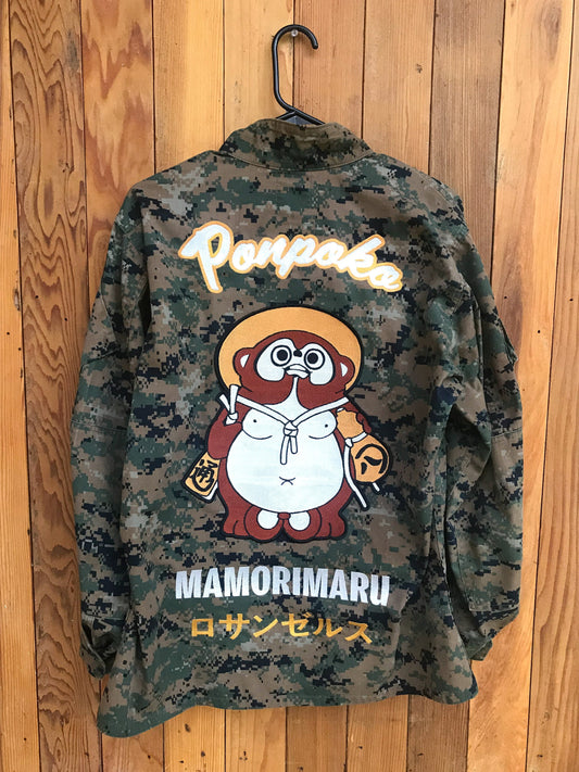 Tanuki Embroider Military Jacket