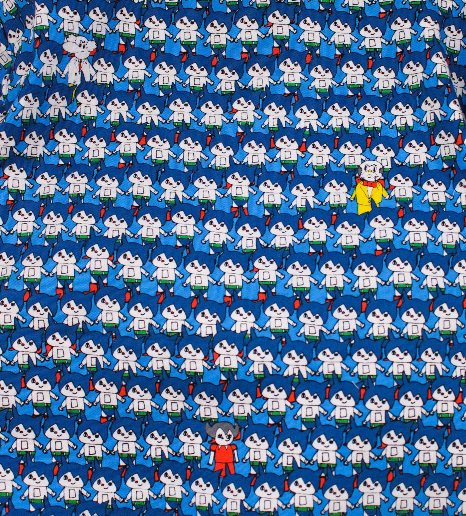 Handmade Japanese Character Print Kid's Kimono Sets